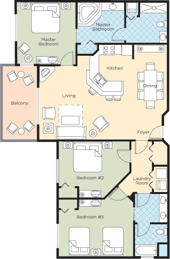 WYNDHAM BONNET CREEK ORLANDO 3BR DELUXE SLEEPS 10 DISNEY, 6 NIGHT RENTAL 7/9-15
