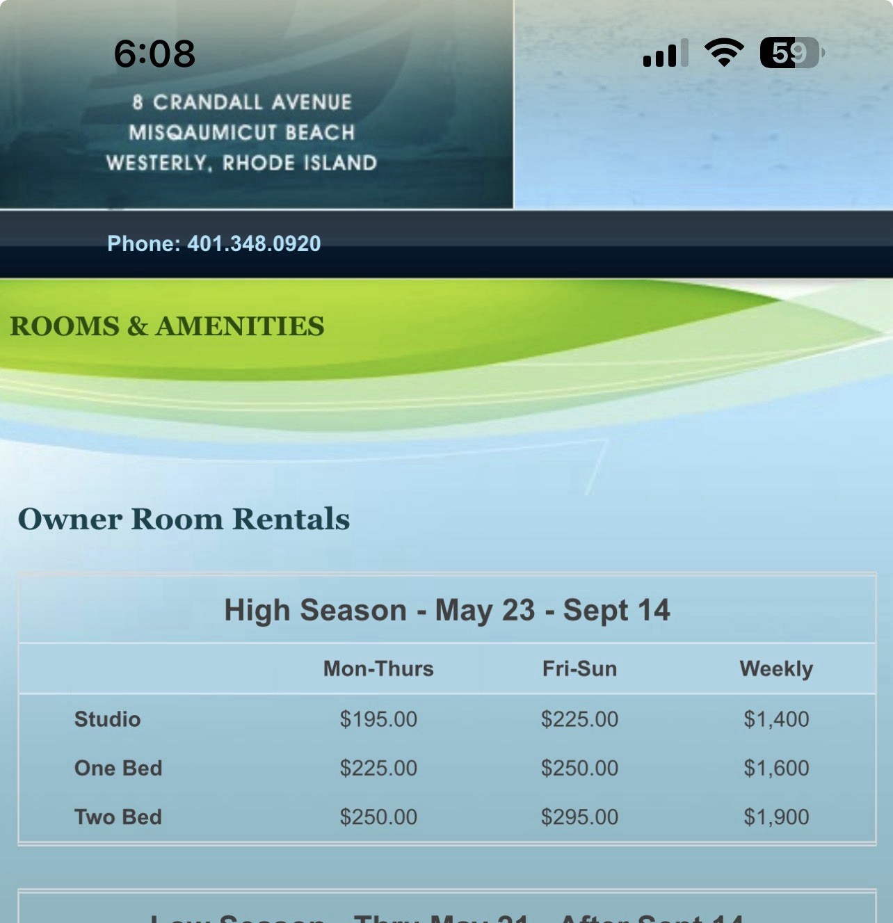 Vacation Rental Westerly RI