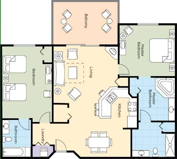 WYNDHAM BONNET CREEK Orlando Vacation Rentals, 2 – 7 Aug, 2 Bedroom Deluxe