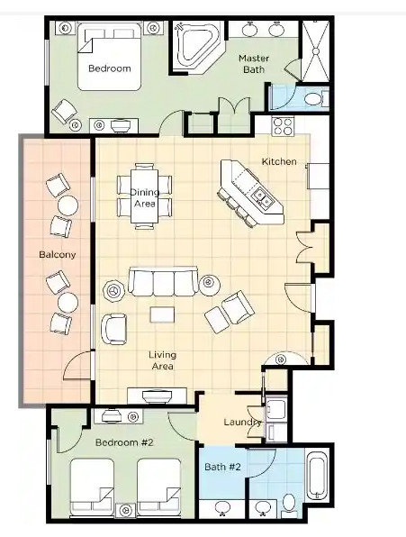 Wyndham Bonnet Creek 2BR Presidential Suite Aug 12-16 Disney Halloween Week