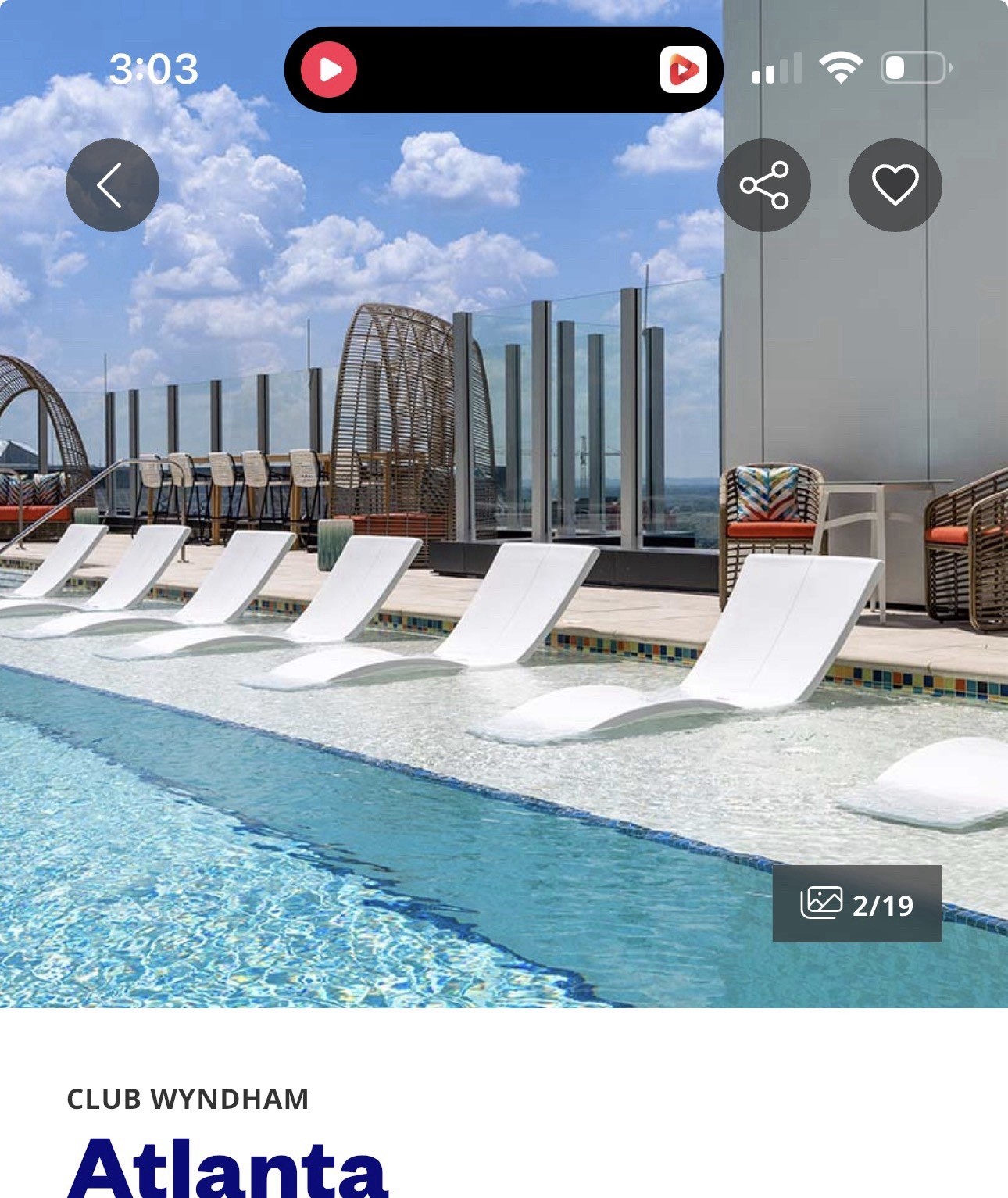 Club Wyndham Atlanta 1 Bedroom Deluxe 3 blocks from the Mercedes-Benz Stadium ￼
