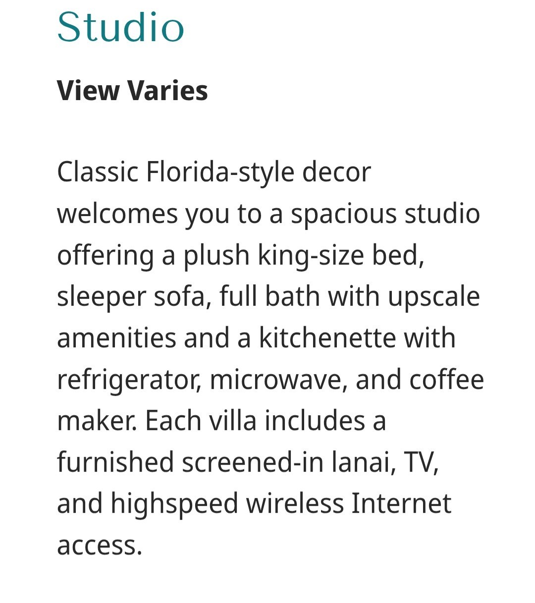 6 night Hyatt Coconut Cove June 27 July 3 Studio sleeps 4 Bonita Springs Florida