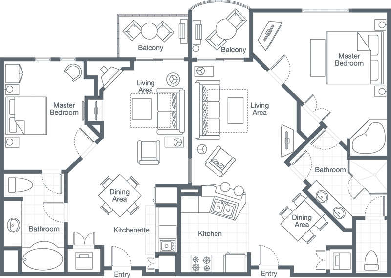 SHERATON MOUNTAIN VISTA. AVON, COLORADO. Two Bedroom Villa