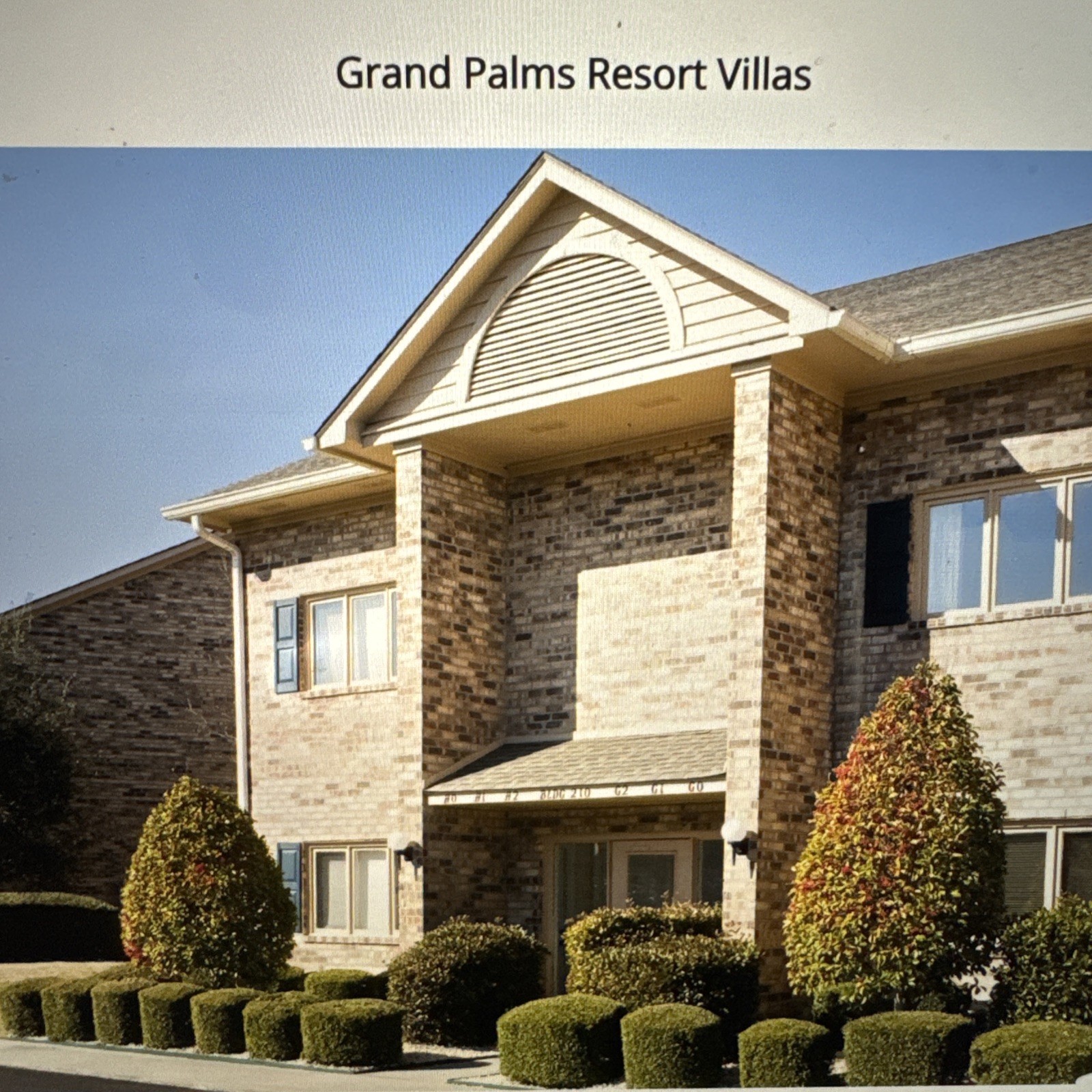 Grand Palms Resort Villas 1 BDRM– Surfside Beach, SC