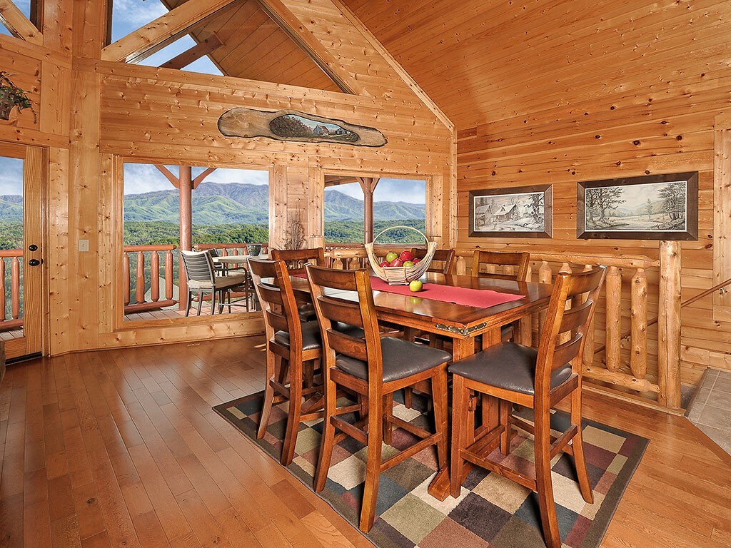 Nothin But Views Sevierville Cabin Rental, 2 beds 2 bath, gorgeous mountain view