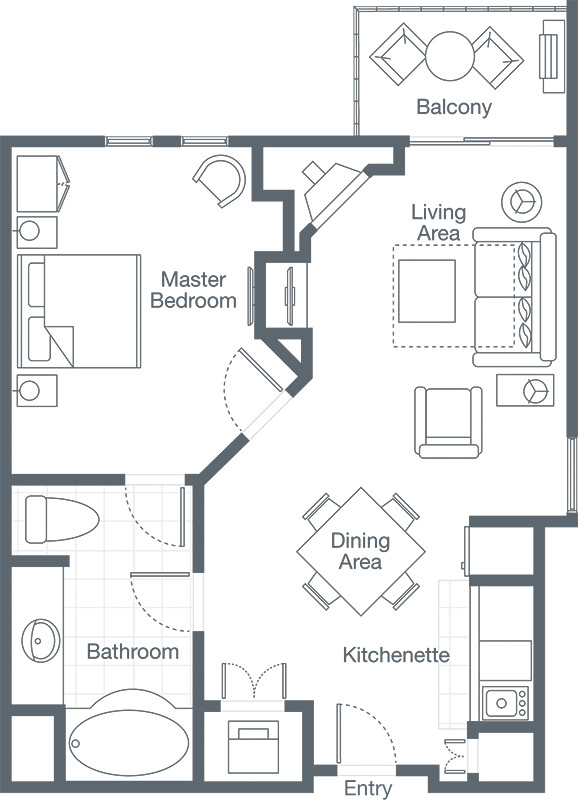 SHERATON MOUNTAIN VISTA. AVON, COLORADO. One Bedroom Villa