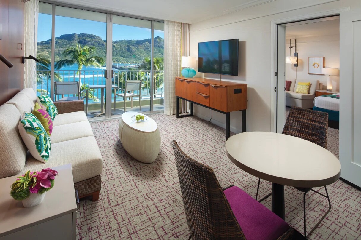 July – Marriott Kauai Beach Club, OceanView w/Kitchenette 2bd/2ba