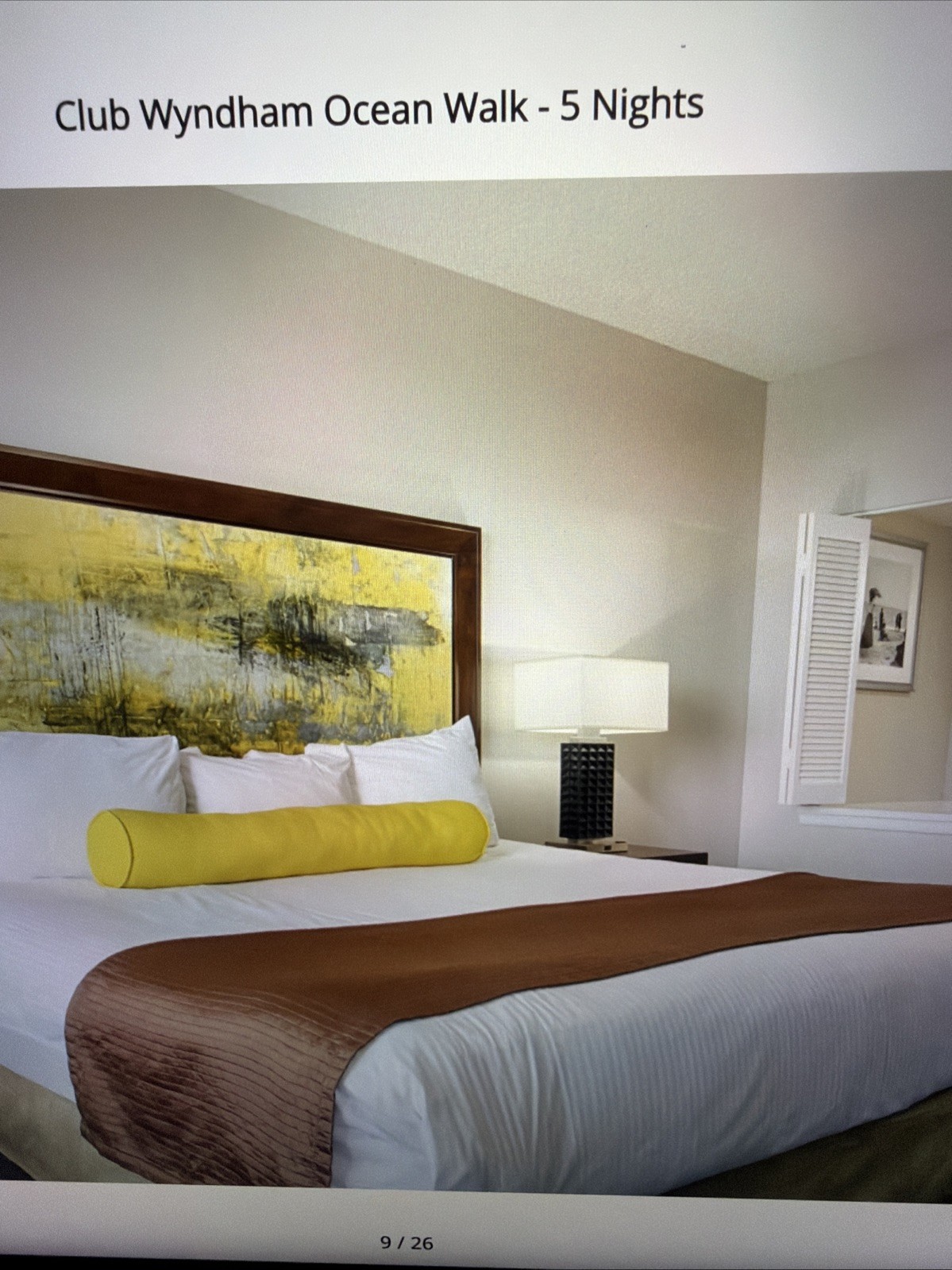 1 BDRM 1 Week, Daytona Beach, FL Club Wyndham Ocean Walk