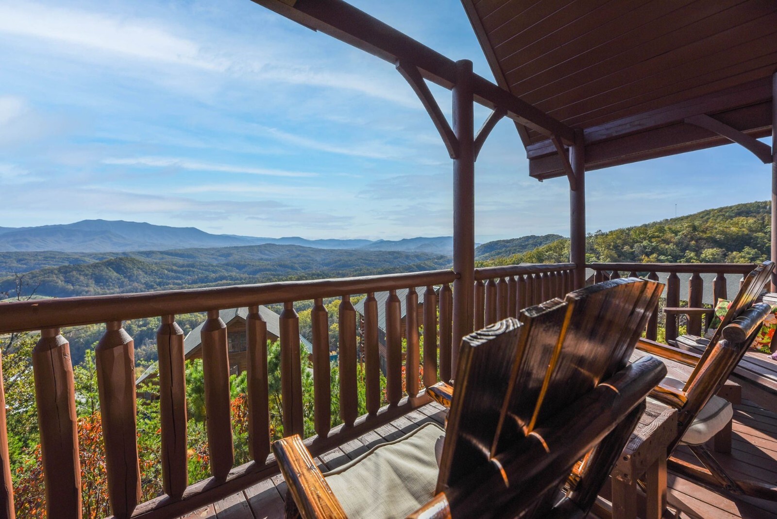 Nothin But Views Sevierville Cabin Rental, 2 beds 2 bath, gorgeous mountain view