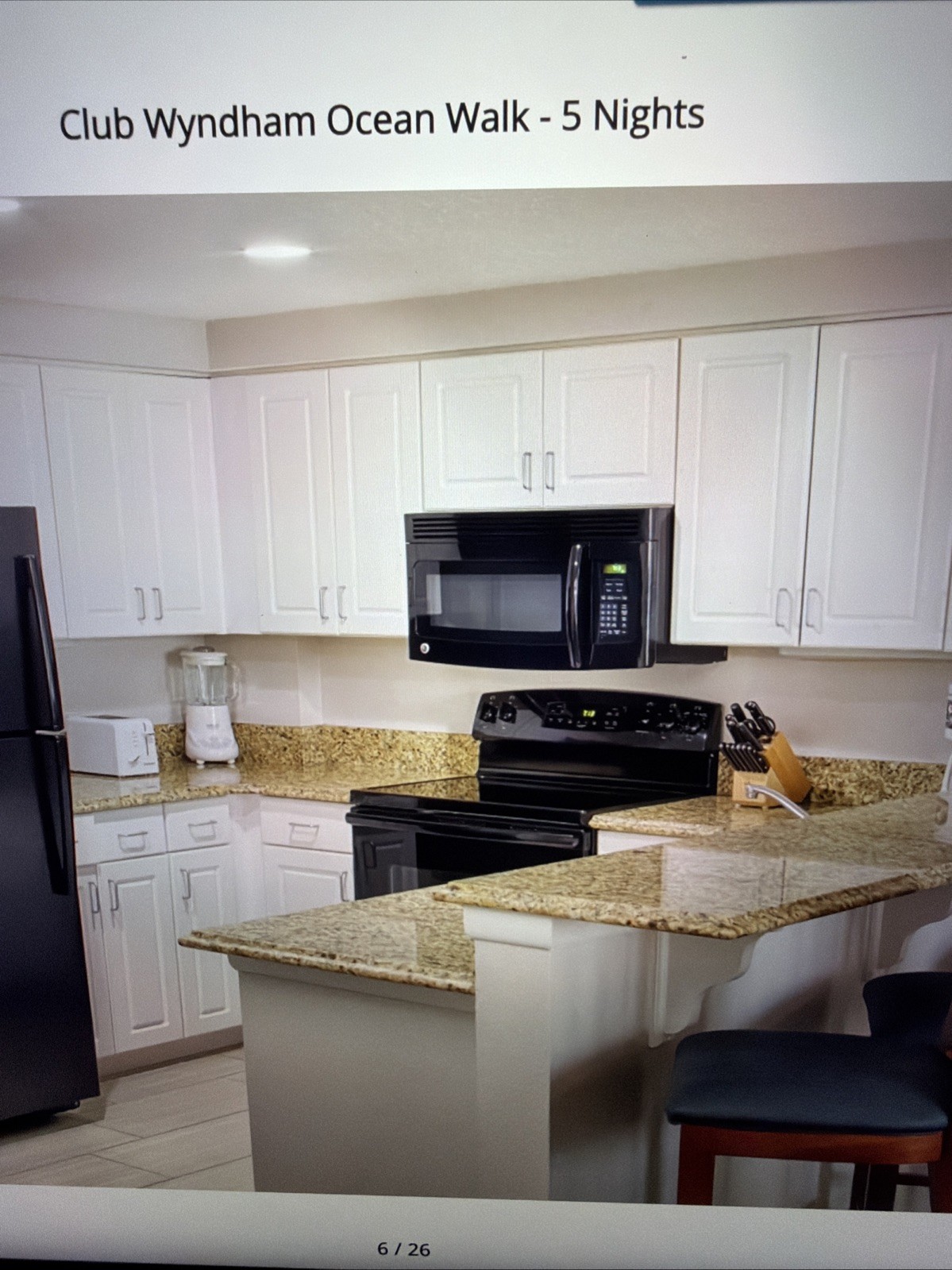 1 BDRM 1 Week, Daytona Beach, FL Club Wyndham Ocean Walk