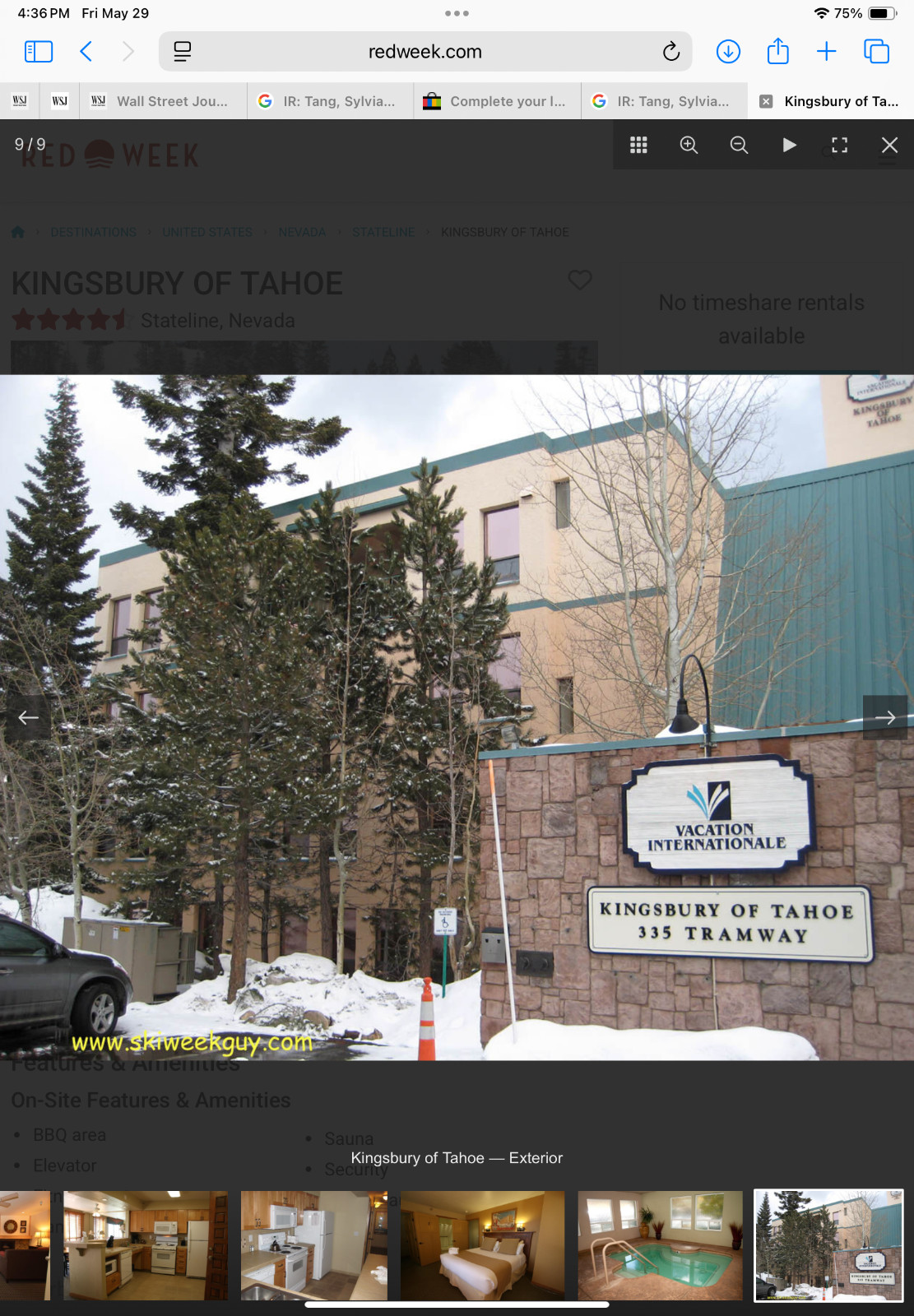 kingsbury at south lake tahoe, 2 bdrm, 2 bath july 12-18 timeshare rental