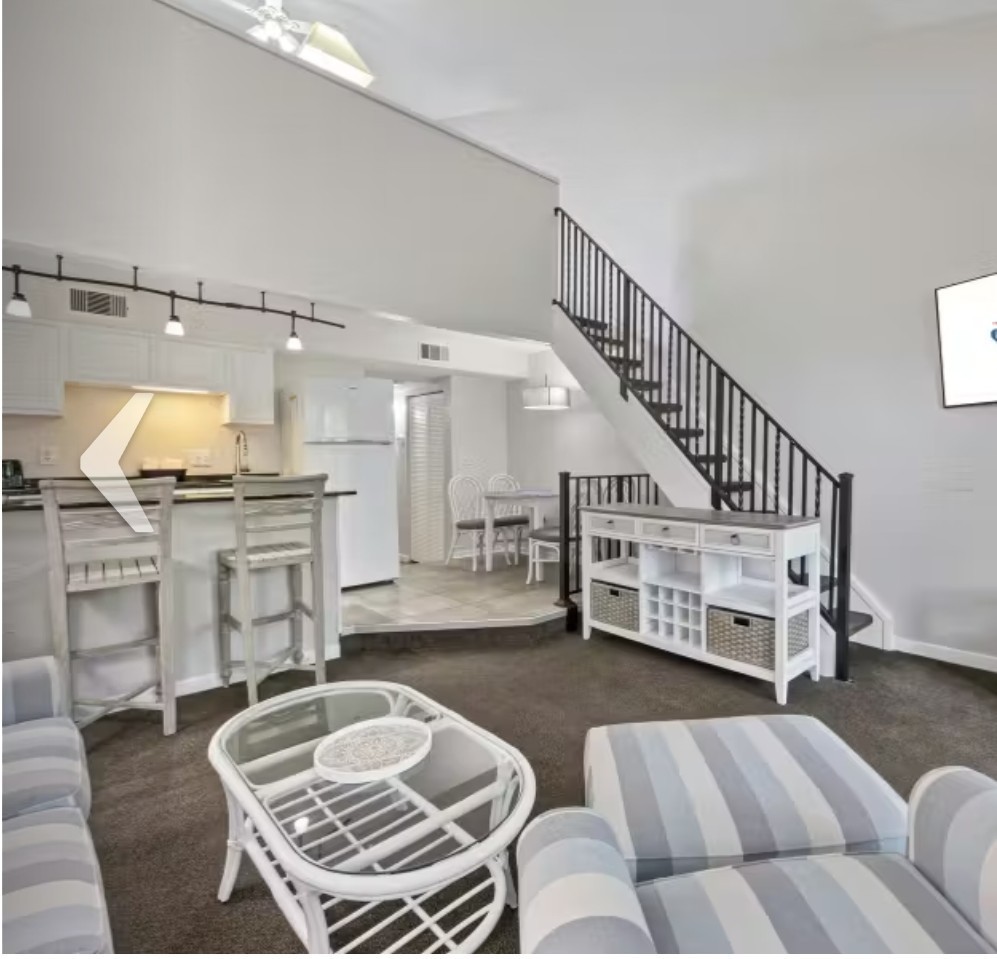 Hilton Head Island 1 Bedroom Plus Loft Villa Vacation Rental, Sleeps 6, 1 Bath