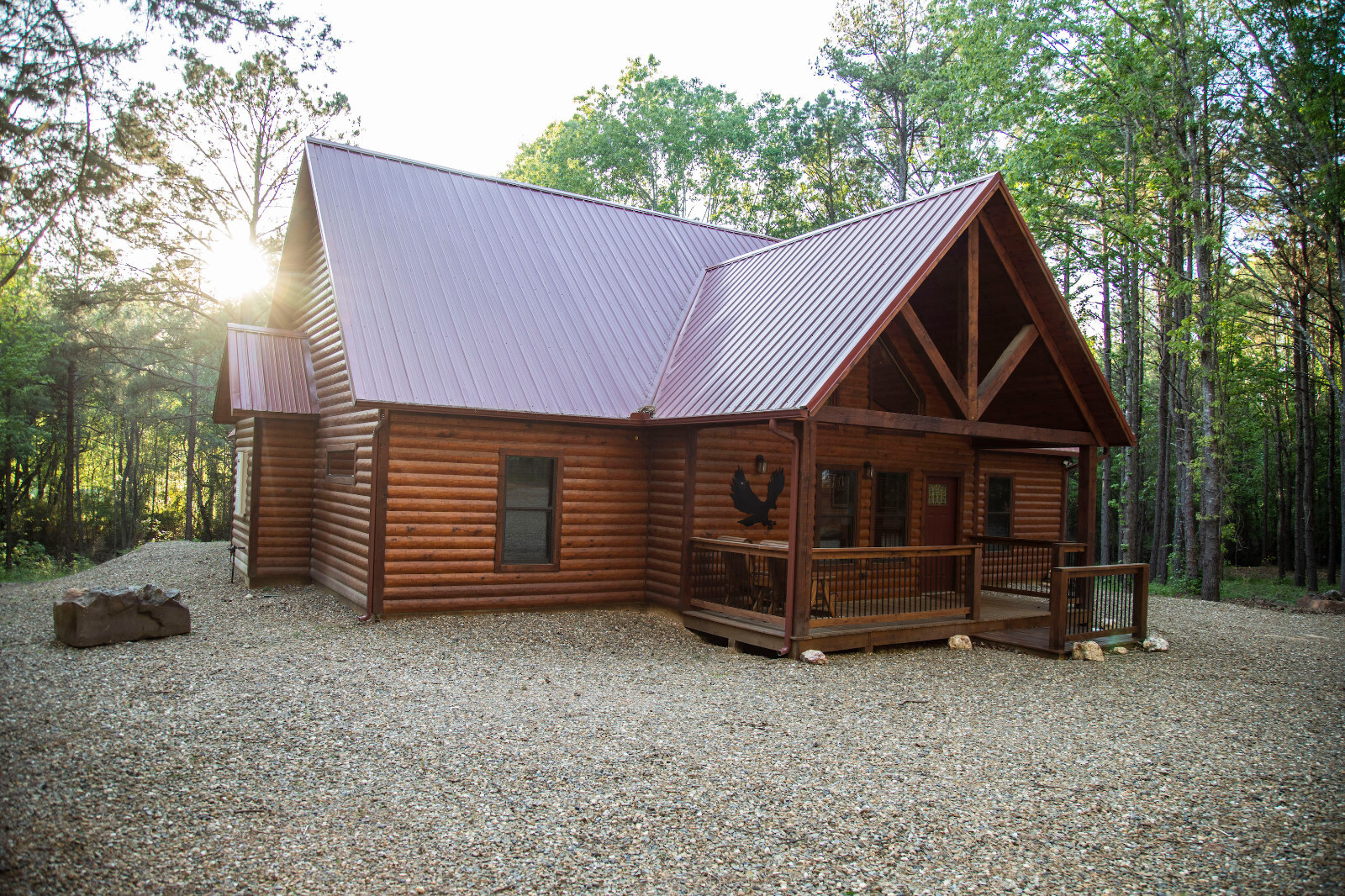 2NIGHT STAY Luxury Cabin Vacation Rental Broken Bow Okla Beavers Bend BLUE EAGLE