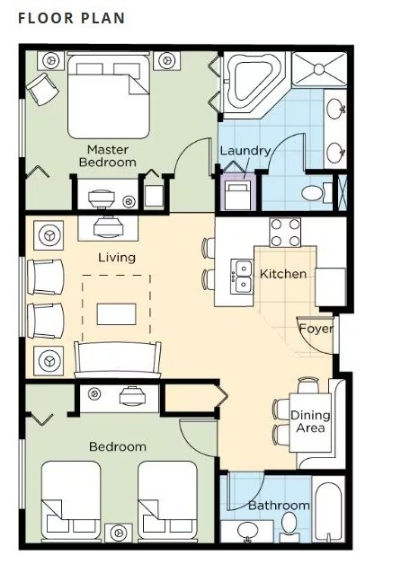 Wyndham Grand Desert, Las Vegas, 2BR Deluxe, Sleeps 8, 6N, July 26-31.