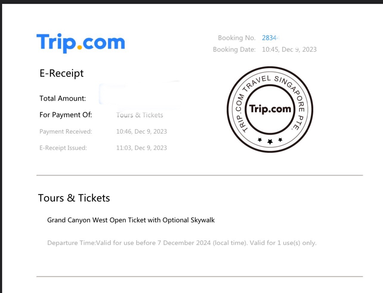 Grand Canyon + Skywalk Vouchers 5 People
