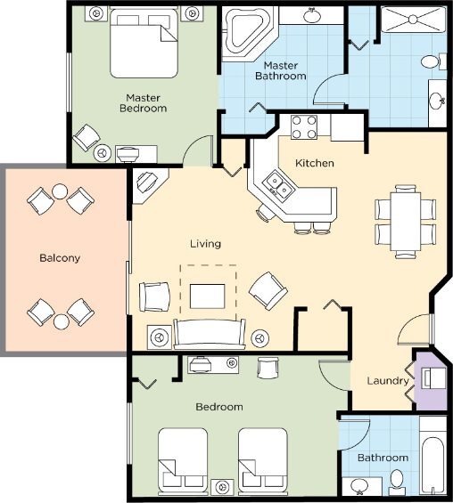 WYNDHAM BONNET CREEK ORLANDO (2) BEDROOM DELUXE CONDO July 12-16 – 4 NIGHTS