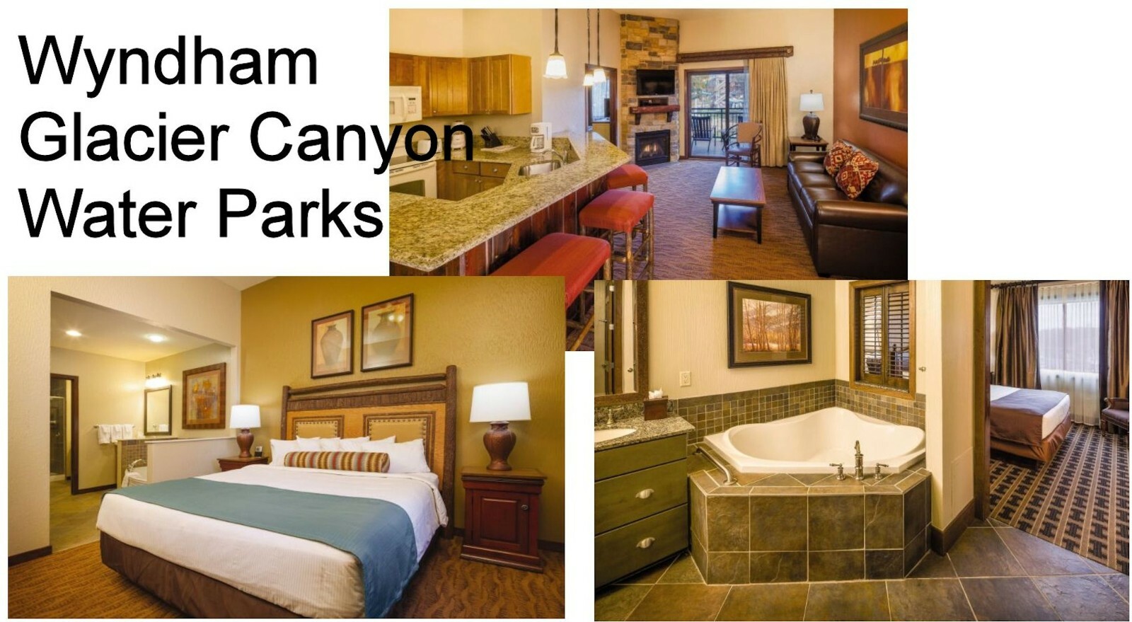 Wisconsin Dells Wyndham Glacier Canyon, 1 BR, 9/18-9/21 (flexible), 4 passes
