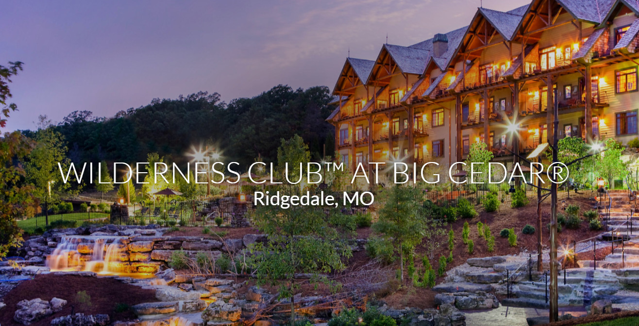 AUGUST 24-28( 5d/4n)Summer @Big Cedar Wilderness STUDIO sleeps up to 4