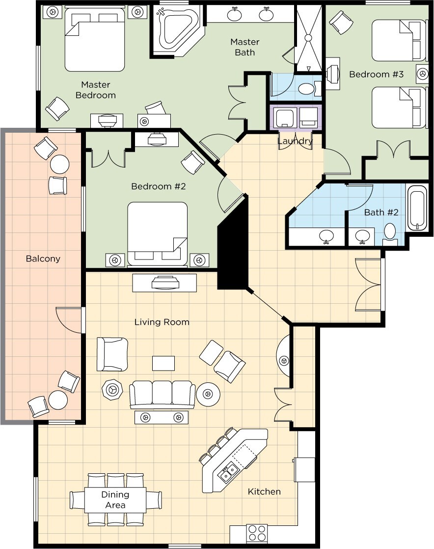 WYNDHAM BONNET CREEK ORLANDO 3BR PRESIDENTIAL SLEEPS 8, 4 NIGHTS 8/30-9/3 DISNEY