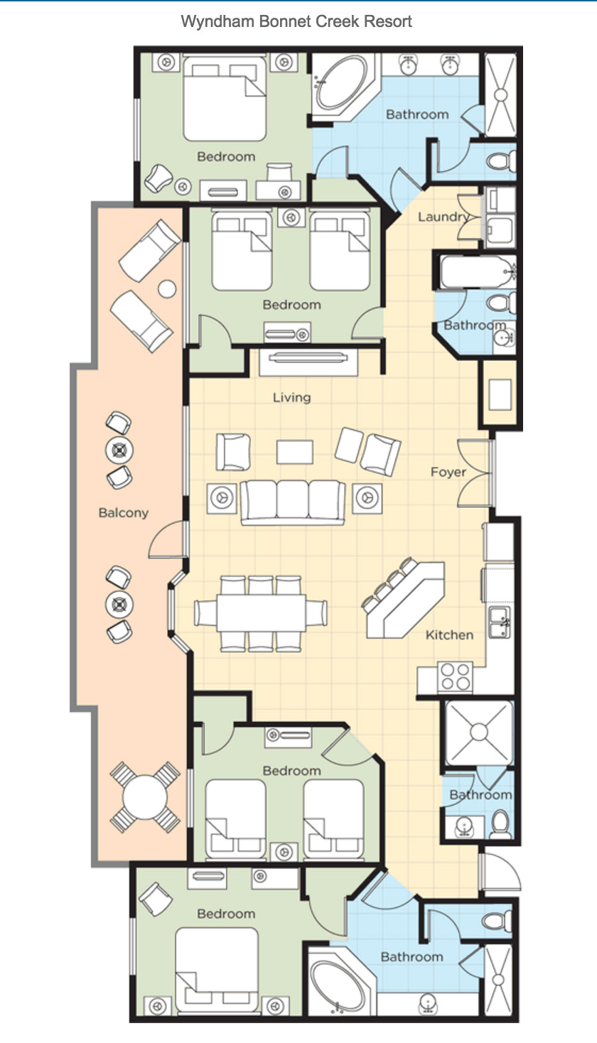 WYNDHAM BONNET CREEK ORLANDO 4BR PRESIDENTIAL SLEEPS 12 4 NIGHTS 8/30-9/3 DISNEY
