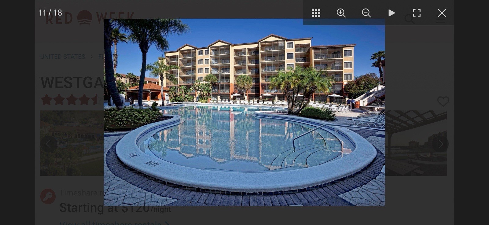 Westgate Resort Timeshare with Attractions and Lakefront Views. Nov 21-28 2-BR