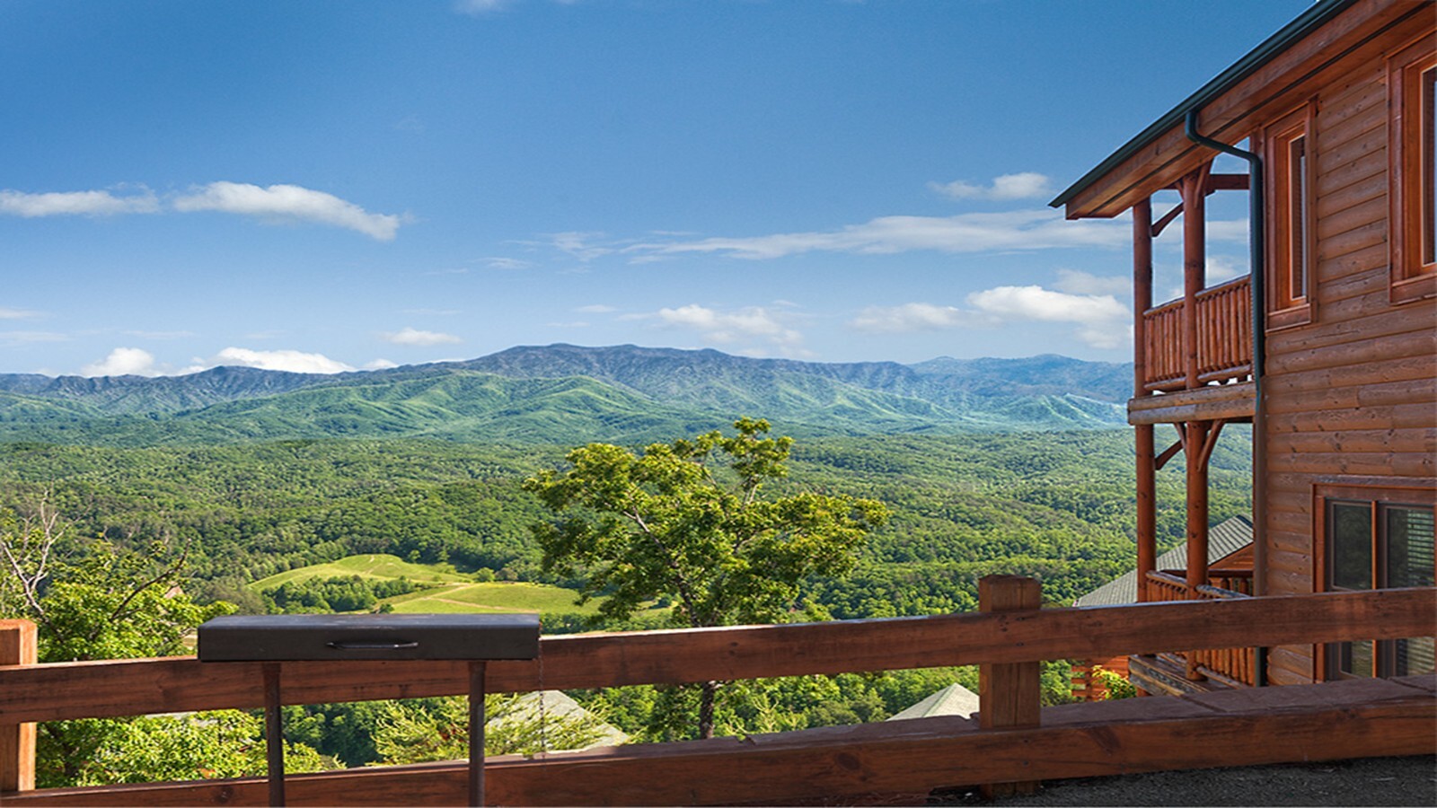 Nothin But Views Sevierville Cabin Rental, 2 beds 2 bath, gorgeous mountain view