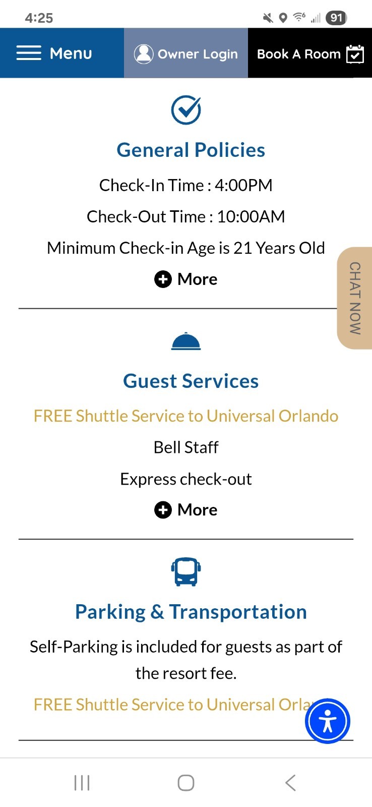 Timeshare Rental – Westgate Palace Orlando FL – 1 Bedroom – 4 Night Stay
