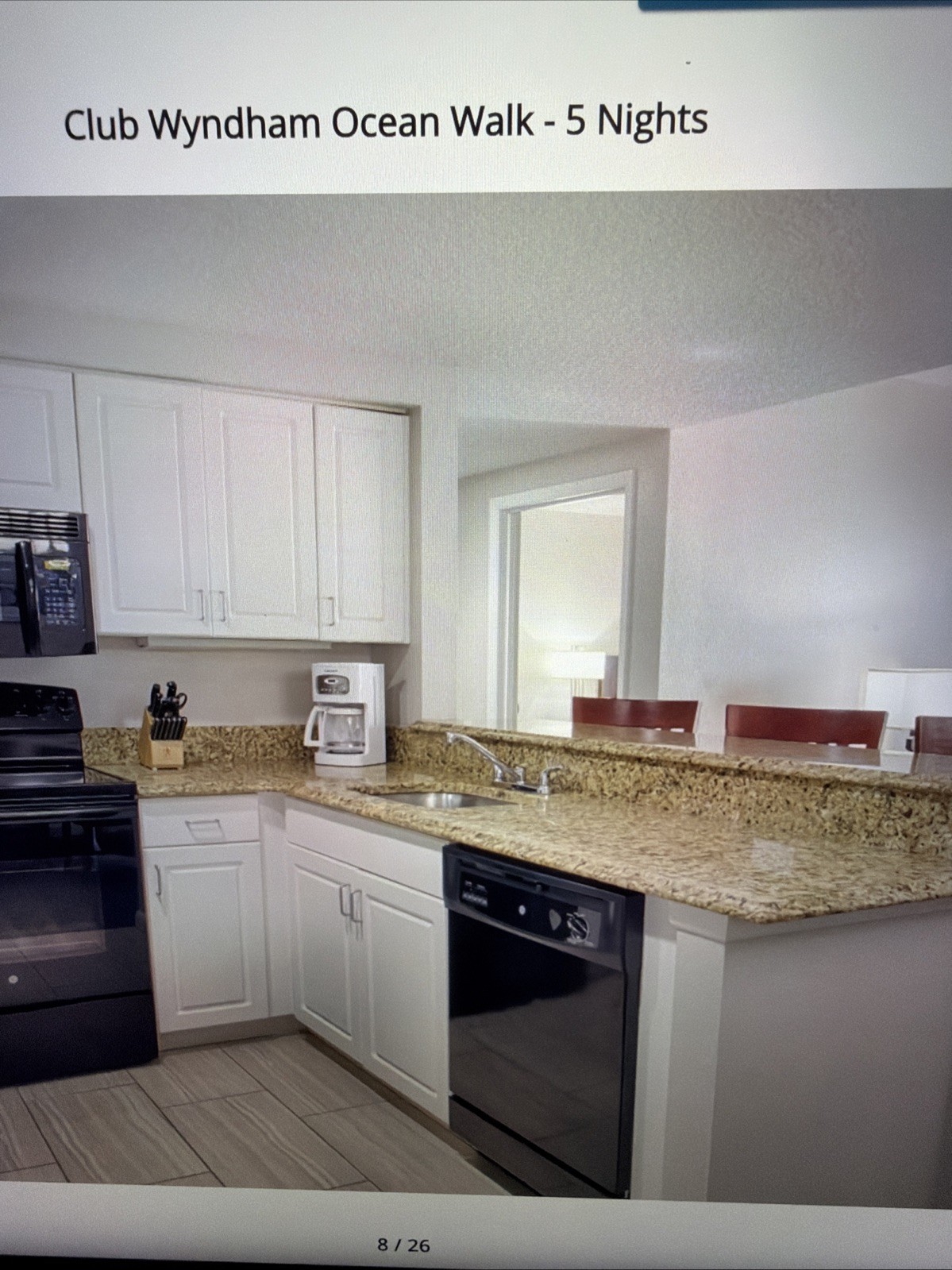 1 BDRM 1 Week, Daytona Beach, FL Club Wyndham Ocean Walk