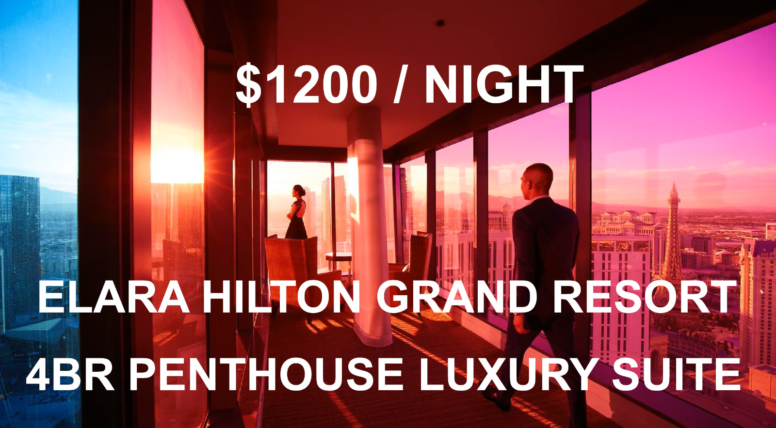 Hilton Elara Las Vegas 4BR PENTHOUSE 7 NIGHTS ANYYEAR EDC CES hotel resort hyatt
