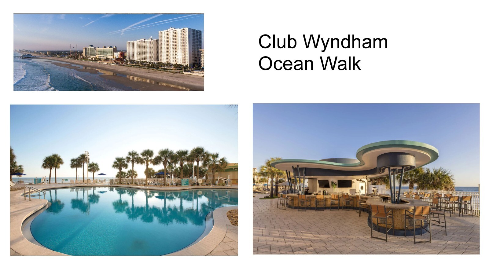 Daytona Beach Club Wyndham Ocean Walk, 8/21-8/24, 1 BR DLX for 4