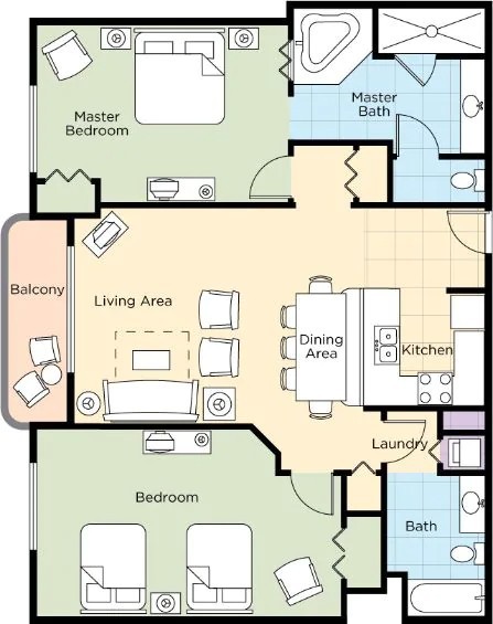 Wyndham Ocean Walk – Daytona Beach – 2 BR DLX Sleeps 8 11/21-28 Thanksgiving Wk